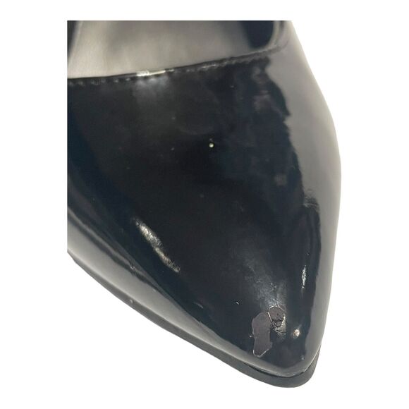 Marc Fisher‎ Womens Black Leather Pointed Toe Slip On Pump Heels Darren Size 6.5 - Picture 8 of 9